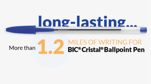 Pen And Text More Than 2 Km Of Writing - Long Lasting Pen Ads, HD Png Download, Transparent PNG