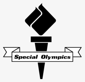 Special Olympics Logo Black And White - Clipart Special Olympics Torch, HD Png Download, Transparent PNG