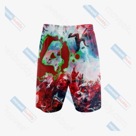 Left 4 Dead Symbol 3d Beach Shorts - Board Short, HD Png Download, Transparent PNG