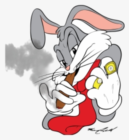 Gangster Bugs Bunny Drawing, HD Png Download, Transparent PNG