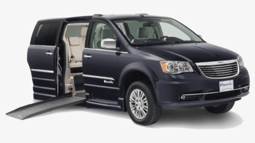 Blue Wheelchair Accessible Van - Braunability Chrysler Town And Country, HD Png Download, Transparent PNG