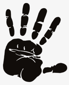 Palm Hand Silhouette, HD Png Download, Transparent PNG