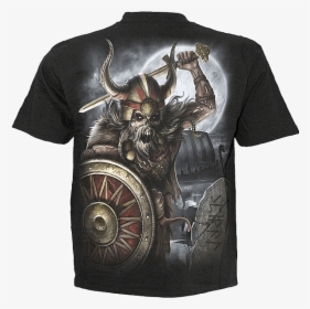 Viking Undead T-shirt - Norse Mythology Viking Warrior Angel, HD Png Download, Transparent PNG