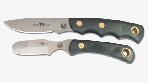 Alpha Wolf S30v/muskrat Combo Suregrip - Hunting Knife, HD Png Download, Transparent PNG