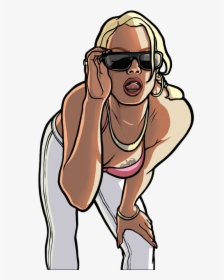 We Hope To See You In Og Soon And Join Us - Gta San Andreas Girl Png, Transparent Png, Transparent PNG