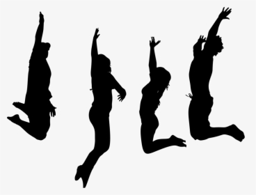 Human Behavior,performing Arts,silhouette - Silhouette Jumping For Joy, HD Png Download, Transparent PNG