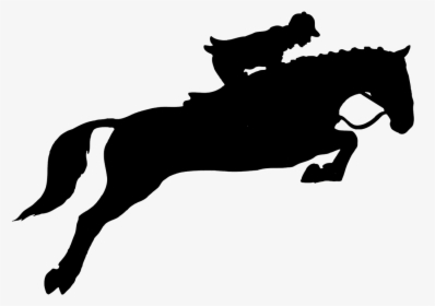 Horse Jumping Hurdle Png - Horse And Rider Silhouette Jumping, Transparent Png, Transparent PNG