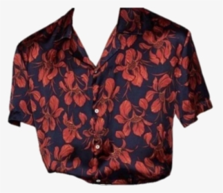 #shirt #hawaiian #hawaiianshirt #freetoedit - Zara Red Flower Shirt Men, HD Png Download, Transparent PNG