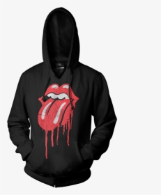 Transparent Rolling Stones Png - Rolling Stones Tongue Hoodie, Png Download, Transparent PNG