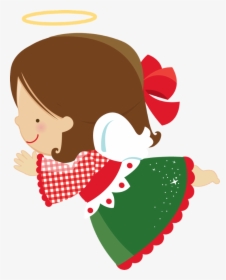 Transparent Gorro De Natal Png - Cute Christmas Angel Clipart, Png Download, Transparent PNG