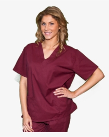 Scrub Tops Page - Lady Scrubs Png, Transparent Png, Transparent PNG