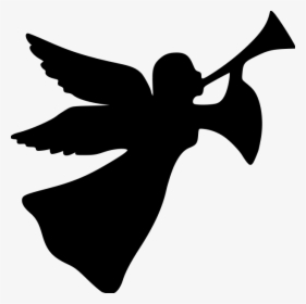 Christmas-angel File Size - Christmas Angel Silhouette Clip Art, HD Png Download, Transparent PNG