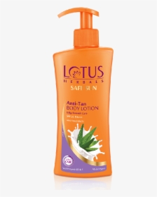 Lotus Herbals Safe Sun Anti-tan Body Lotion Spf 25 - Sun Protection Body Lotion, HD Png Download, Transparent PNG