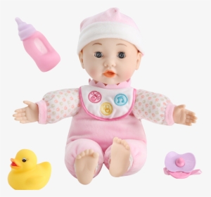 Cute Cute Baby Can Talk And Milk, Baby Soft Glue Pacify - Doll, HD Png Download, Transparent PNG