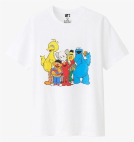 Kaws X Sesame Street , Png Download - Kaws X Uniqlo Sesame Street Shirt, Transparent Png, Transparent PNG