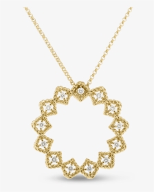 Roberto Coin Large Diamond Circle Necklace - Roberto Coin Roman Barocco, HD Png Download, Transparent PNG