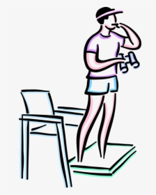 Vector Illustration Of Lifeguard Keeps Watch On Beach - Lifeguard Cartoon Black And White, HD Png Download, Transparent PNG