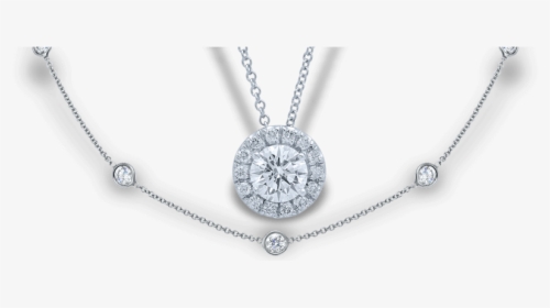 Moissanite Necklaces - Locket, HD Png Download, Transparent PNG