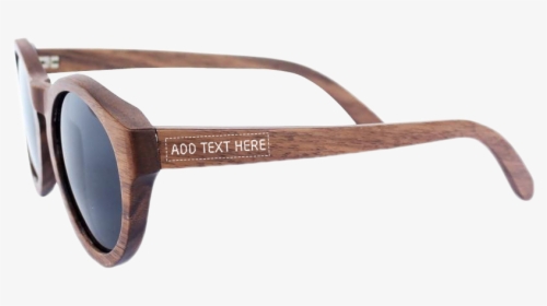 Walnut Wood Round Sunglasses   Class - Plastic, HD Png Download, Transparent PNG