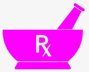Mortar And Pestle With Rx Symbol - Mortar And Pestle Pharmacy Symbol, HD Png Download, Transparent PNG