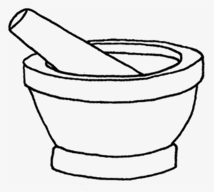 Mortar And Pestle Drawing Clipart , Png Download - Mortar And Pestle Drawing, Transparent Png, Transparent PNG