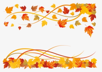 Vector Fall Leaf Border , Png Download - Autumn Border Clipart Free, Transparent Png, Transparent PNG