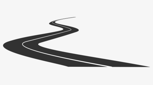 Winding Path Clipart Black And White - Transparent Background Road Icon, HD Png Download, Transparent PNG