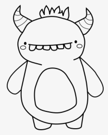 Transparent Sully Monsters Inc Png - Cute Black And White Monster, Png Download, Transparent PNG