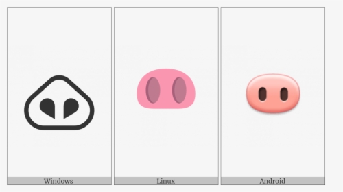 Pig Nose On Various Operating Systems - Circle, HD Png Download, Transparent PNG