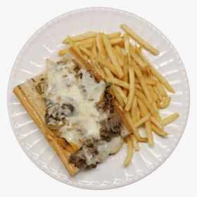 Joey S Red Hots Philly Cheesesteak Sandwich - French Fries, HD Png Download, Transparent PNG