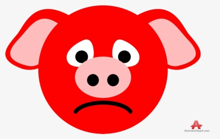 Pig Sad Cliparts Abeoncliparts Vectors Transparent - Pig Clipart Face Sad, HD Png Download, Transparent PNG
