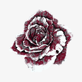 #red #lace #rose - Rose Tumblr Flower Art, HD Png Download, Transparent PNG