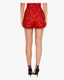 Milos Lace Short In Colour True Red, HD Png Download, Transparent PNG