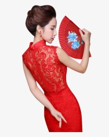 Chinese Dress Girl Png, Transparent Png, Transparent PNG