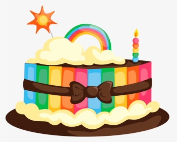 Desserts Clipart Cake Ball - Cartoon Birthday Cake Png, Transparent Png, Transparent PNG