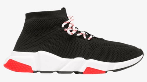 Balenciaga Speed Trainer Lace Up Black Red 2018 - Balenciaga Speed Trainer Lace Up, HD Png Download, Transparent PNG