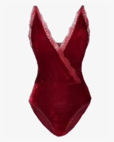 #red #lace #velvet #lingere #beauty #fashion #bathingsuit - Maillot, HD Png Download, Transparent PNG