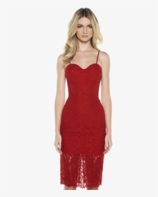 Pierre Lace Dress In Colour Chinese Red - Photo Shoot, HD Png Download, Transparent PNG