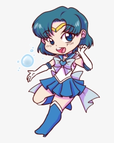 Bishoujo Senshi Sailor Mercury - Cartoon, HD Png Download, Transparent PNG