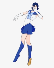 Transparent Sailor Mercury Png - Cartoon, Png Download, Transparent PNG