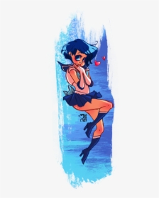 Mizuno Ami And Sailor Mercury Drawn By Peach Moerk - Sailor Mercury, HD Png Download, Transparent PNG