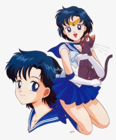 Transparent Sailor Mercury Png - Sailor Mercury And Luna, Png Download, Transparent PNG