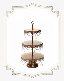 Shop-preview Antique Gold 3 Tier Chandelier Dessert - Cupcake, HD Png Download, Transparent PNG