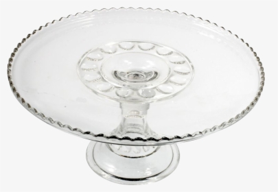 Eapg Antique Glass Cake Stand 1903 Carolina Mayflower - Champagne Stemware, HD Png Download, Transparent PNG