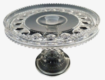 Antique Glass Pedestal Cake Stand Kings Crown Adams - Circle, HD Png Download, Transparent PNG