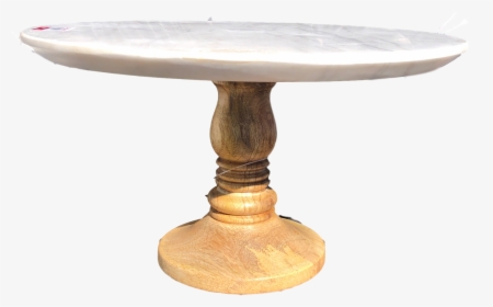 Wood And Marble Cake Stand - Coffee Table, HD Png Download, Transparent PNG