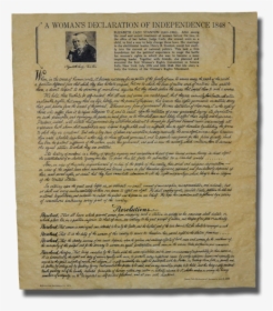 Woman's Declaration Of Independence, HD Png Download, Transparent PNG