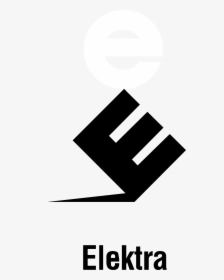 Elektra Records Logo Black And White - Elektra Records, HD Png Download, Transparent PNG