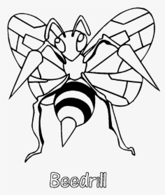 Beedrill Pokemon Coloring Page - Pokemon Beedrill Coloring Page, HD Png Download, Transparent PNG