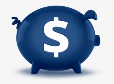 3d Blue Money Market Accounts Piggy Bank Featuredcontent - Savings Blue, HD Png Download, Transparent PNG